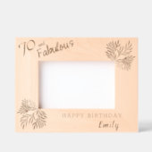 70と素晴らしい葉70誕生日 レーザー彫刻フレーム (正面)