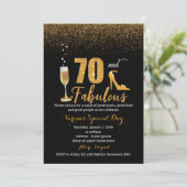 70と素晴らしい誕生日招待状 招待状 (スタンド正面)