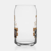 70と素晴らしい金ゴールドグリッター2写真70誕生日 ガラス缶 (右)