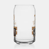 70と素晴らしい金ゴールドグリッター2写真70誕生日 ガラス缶 (左)