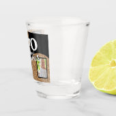 70と素晴らしい金ゴールドグリッター2写真70誕生日 ショットグラス (右)