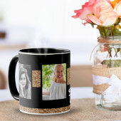 70と素晴らしい金ゴールドグリッター2写真70誕生日 マグカップ