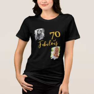 70と素晴らしい2 Photo 70誕生日 トライブレンドTシャツ