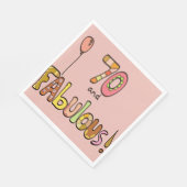 70と素晴らしい、ハッピー70誕生日、バルーン スタンダードランチョンナプキン (角)