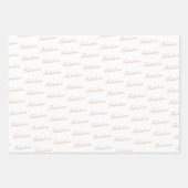 70と素晴らエレガントしいブラック70誕生日 ラッピングペーパーシート (正面2)