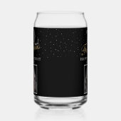 70と素晴らエレガントしい黒写真70誕生日 ガラス缶 (左)