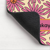 70のインスパイアレトロフローラプリントマウスパッド マウスパッド (コーナー)