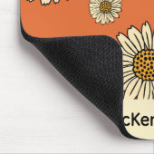 70のインスパイアレトロフローラプリントマウスパッド マウスパッド (コーナー)