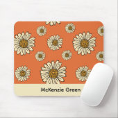 70のインスパイアレトロフローラプリントマウスパッド マウスパッド (マウス)