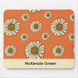 70のインスパイアレトロフローラプリントマウスパッド マウスパッド