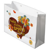 70のテーマ色溝盛り花大抱き枕 ラージペーパーバッグ (正面アングル)