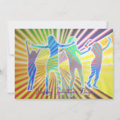 70のディスコレトロフェイク金ゴールドガレンティンディナーブランチ 招待状 (裏面)