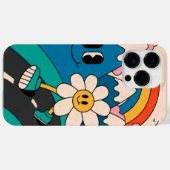 70のヒッピースタイルケースメイトiPhoneケース Case-Mate iPhoneケース (裏面 (横))