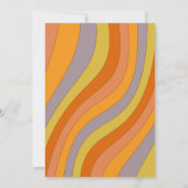 70のヒッピーGroovy大人すべての年齢誕生日 招待状 (裏面)