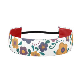 70のフォークアートディジーレトロデイジーインジュエリートーン アスレチックヘッドバンド