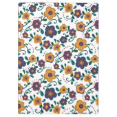 70のフォークアートディジーレトロデイジーインジュエリートーン クリップボード (裏面)