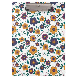 70のフォークアートディジーレトロデイジーインジュエリートーン クリップボード