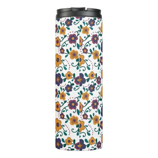 70のフォークアートディジーレトロデイジーインジュエリートーン タンブラー (裏面)