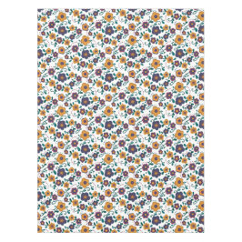 70のフォークアートディジーレトロデイジーインジュエリートーン テーブルクロス