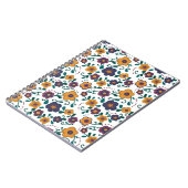 70のフォークアートディジーレトロデイジーインジュエリートーン ノートブック (左側)