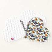 70のフォークアートディジーレトロデイジーインジュエリートーン ノートブック (内部)