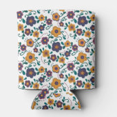 70のフォークアートディジーレトロデイジーインジュエリートーン 缶クーラー (裏面)