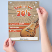 70のフライヤーに戻る – 完全にカスタマイズ可能 チラシ (手)