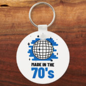 70のボタンキーチェーンで作成 キーホルダー (正面)