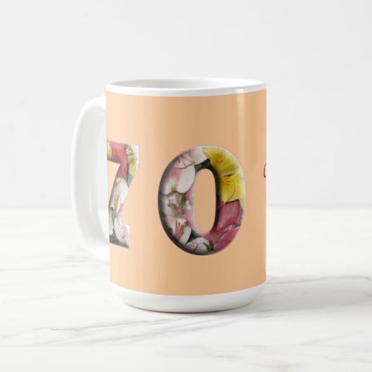 70のマイル標石のマグの第70誕生日記念日 コーヒーマグカップ (正面左)