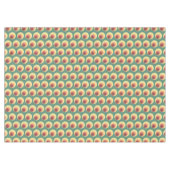 70のレトロインスパイア円パターン テーブルクロス (正面(横))