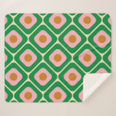 70のレトロシームレスなパターン。60sおよび70sの美的 シェルパブランケット (正面(横))