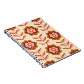 70のレトロシームレスなパターン。60sおよび70sの美的 ノートブック (右側)