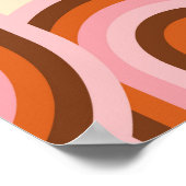 70のレトロシームレスなパターン。60sおよび70sの美的 ポスター (角)