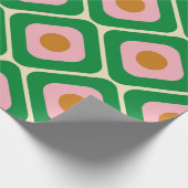 70のレトロシームレスなパターン。60sおよび70sの美的 ラッピングペーパー (角)