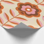 70のレトロシームレスなパターン。60sおよび70sの美的 ラッピングペーパー (角)