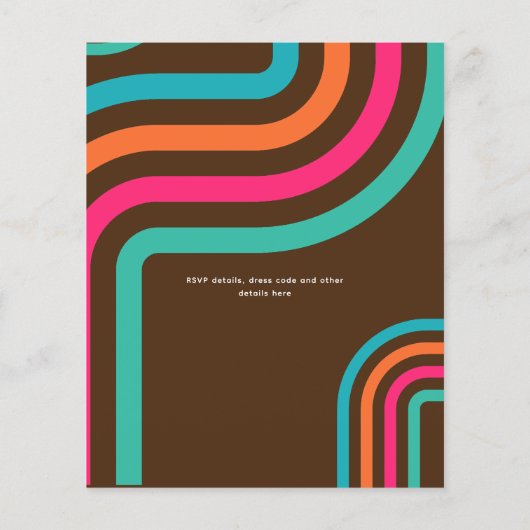 70のレトロディスコ踊り誕生日ブギーグルービー (裏面)