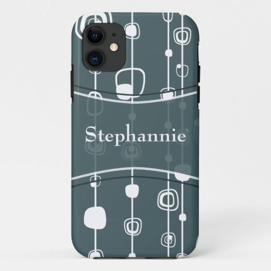 70のレトロブルースクウェアメイトID™ iPhone 5ケース Case-Mate iPhoneケース (裏面)