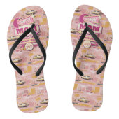 70のレトロベガススタイルすごいママ常忙しに24/7 ビーチサンダル (ソール)