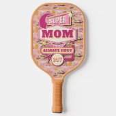 70のレトロベガススタイルすごいママ常忙しに24/7 ピックルボールラケット (裏面)
