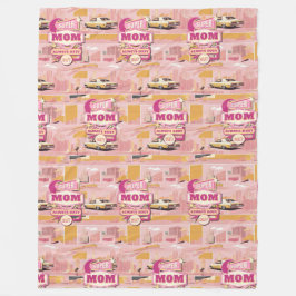 70のレトロベガススタイルすごいママ常忙しに24/7 フリースブランケット