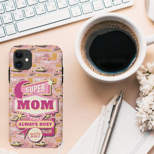 70のレトロベガススタイルすごいママ常忙しに24/7 iPhone 11 ケース