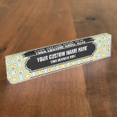 70の壁紙パターン デスクネームプレート (側面)