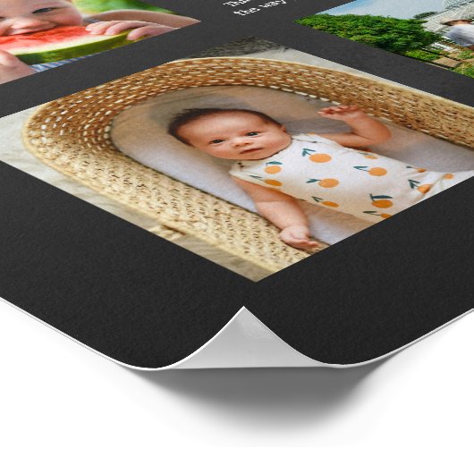 70の理由で愛してる ヴィンテージ黒板写真 ポスター (角)