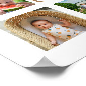 70の理由を私たちはあなたの写真コラージュ誕生日を愛する ポスター (角)