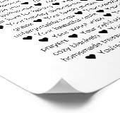 70の理由70th誕生日コラージュ ポスター (角)