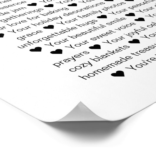 70の理由70th誕生日コラージュ ポスター (角)