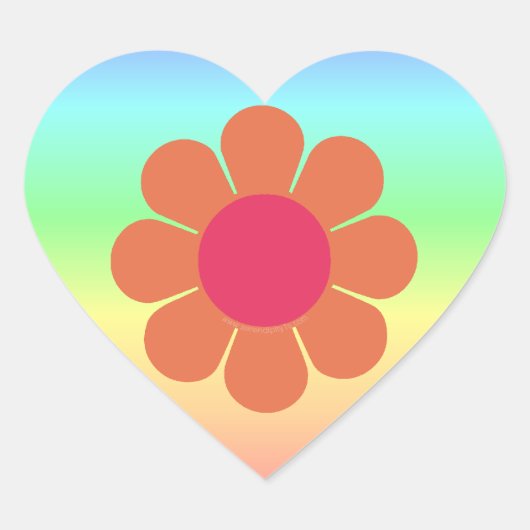 70の花の力 ハートシール (正面)