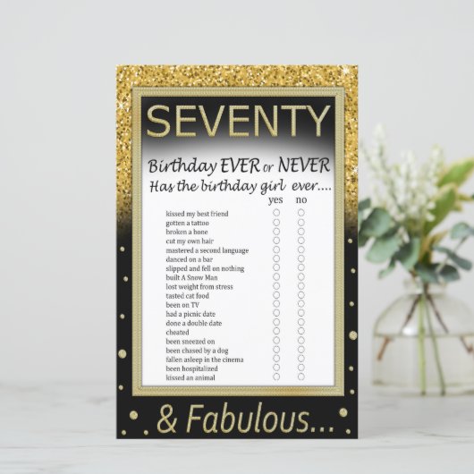 70の誕生日は常にゲームしない (スタンド正面)