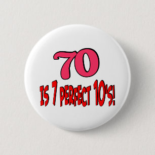 70はです7完全な1910年代(ピンク) 缶バッジ