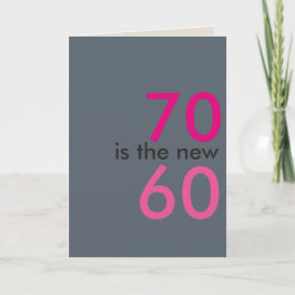 70は新しい60歳の誕生日のホー・レイ カード